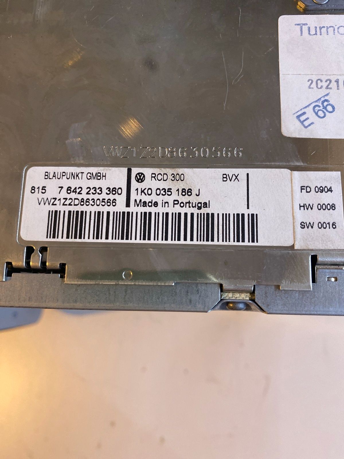VW Golf 5 Autoradio 1K0035186J