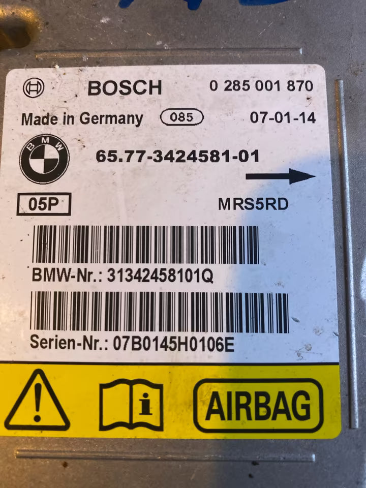 BMW X3 E83 Airbagsteuergerät 0285001870