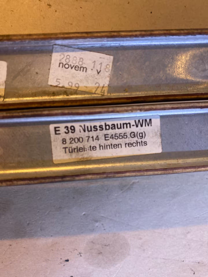 BMW E39 Türleisten hinten links und rechts 8200714 Nussbaum