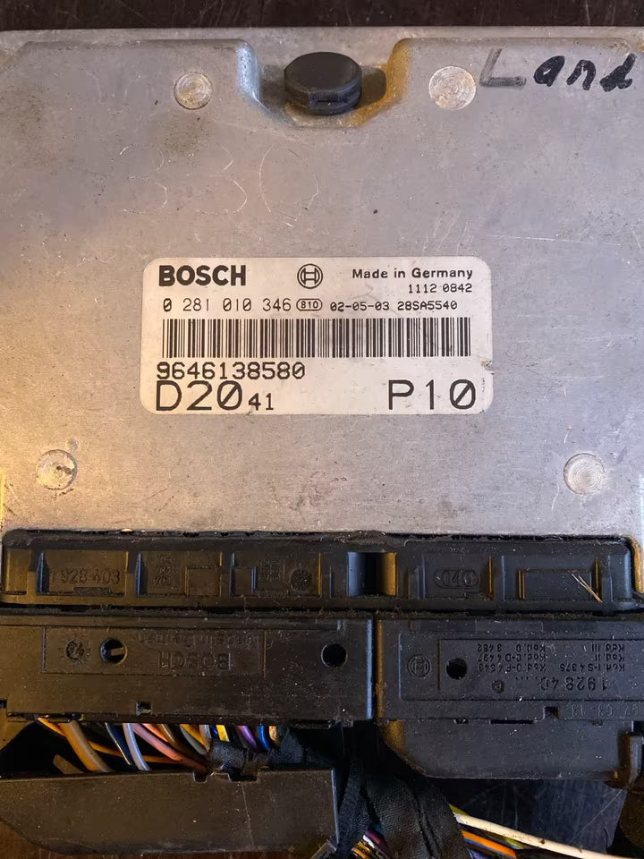 Fiat Peugeot Citroen Motorsteuergerät 9646138580