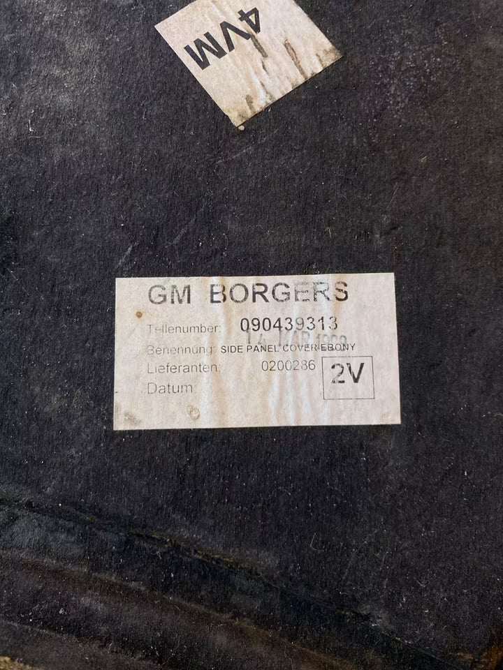 Opel Vectra 1999 Kofferraum Seitenverkleidung 090439313