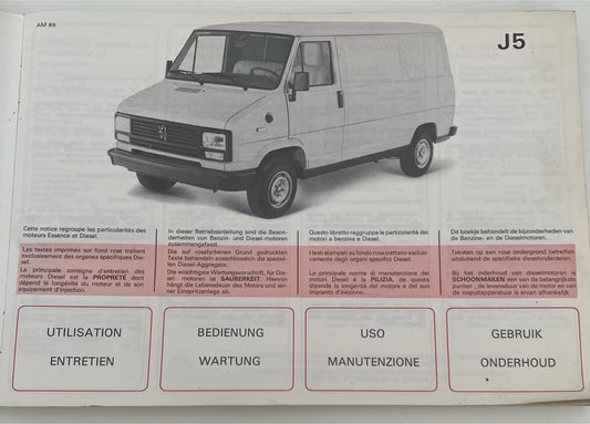 Betriebsanleitung Peugeot J5