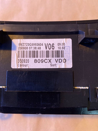 Original VW Passat 3BG 1,9 TDI Tacho Kombiinstrument  3B0920809