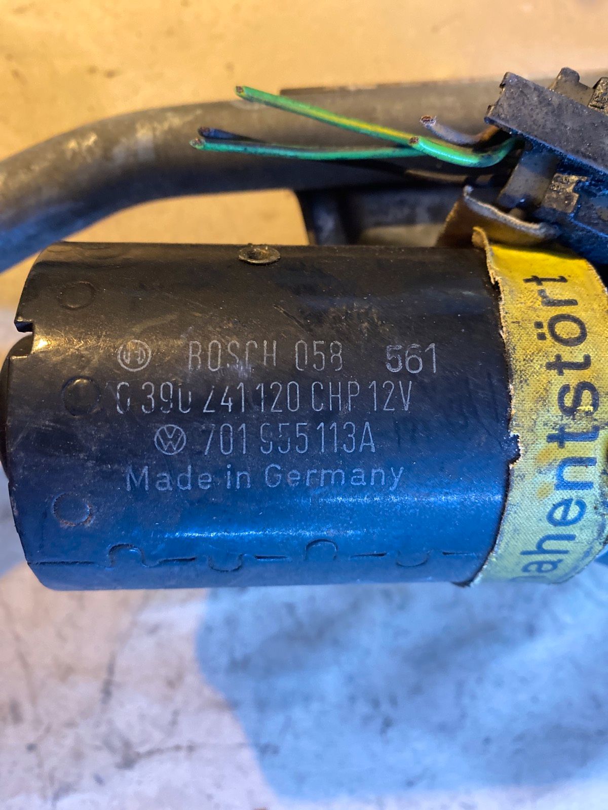 VW T4 Scheibenwischergestänge & Motor 0390241120  / 701955113A