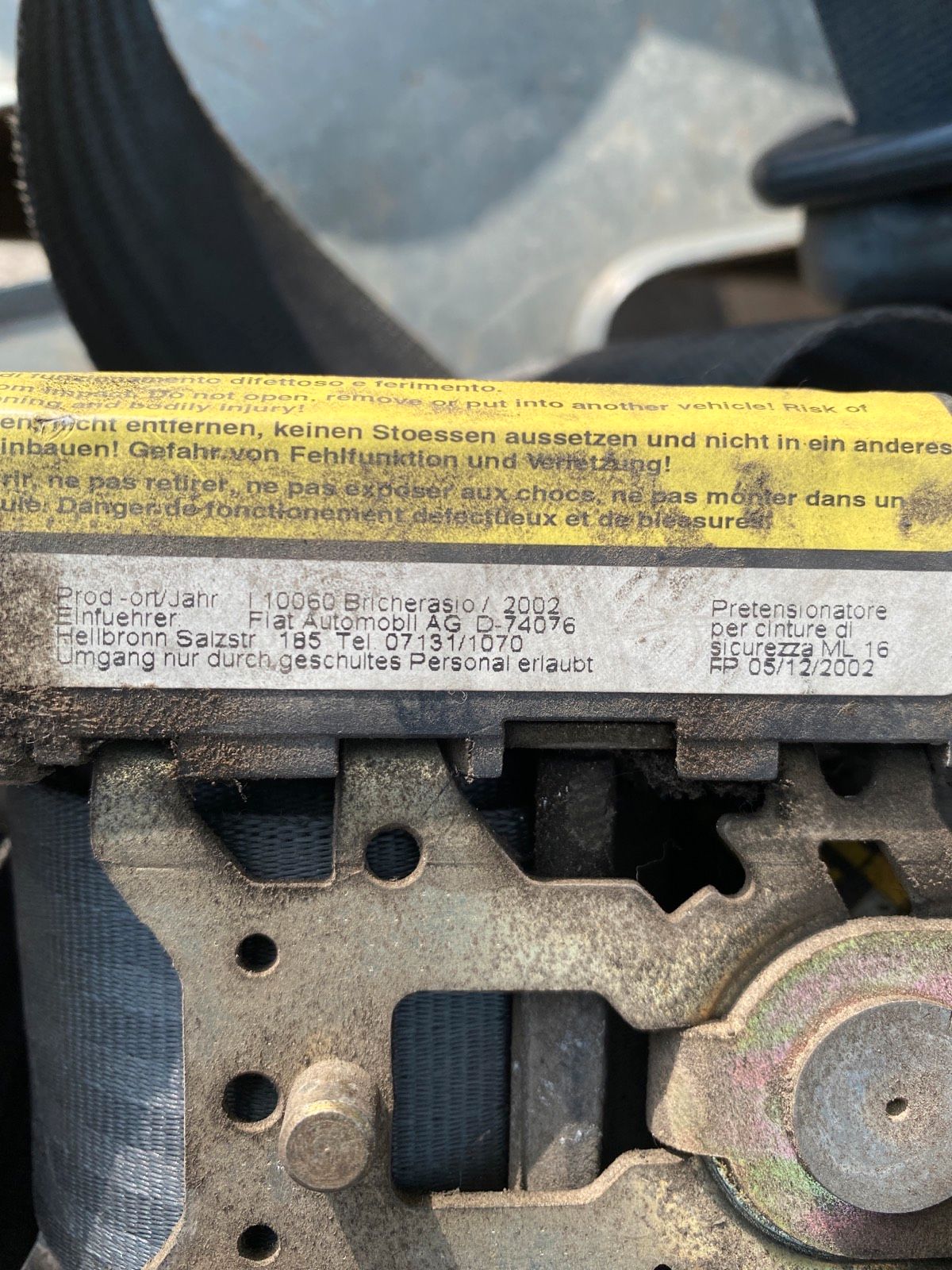 Citroën Jumper Sicherheitsgurt vorne links 33004177F