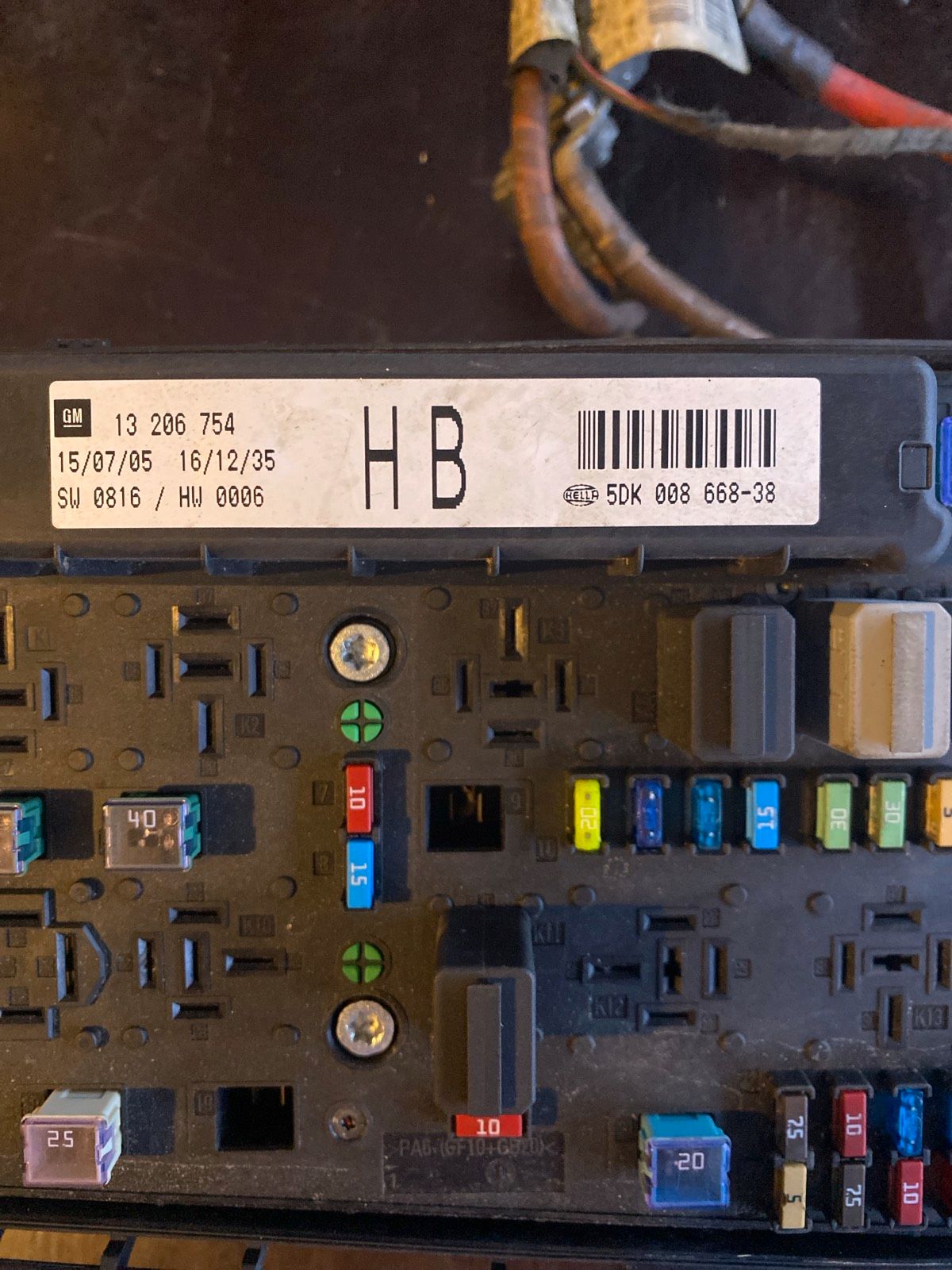 Opel Astra H Relaikasten 5DK00866838