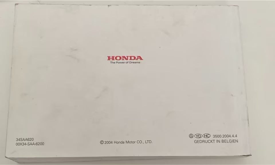 Honda Jazz Bedienungsanleitung 2004 Bedienungsanleitung Handbuch