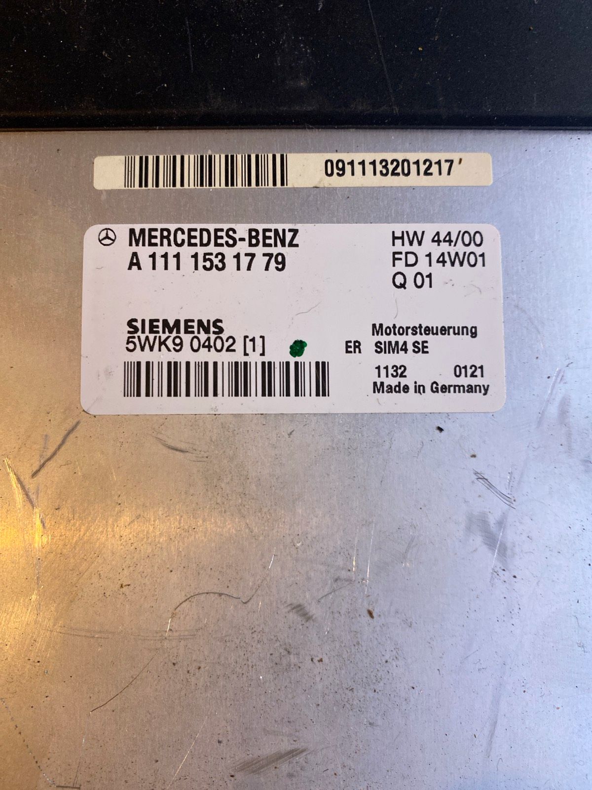 Mercedes W203 Steuergerät A1111531779  5WK90402[1]