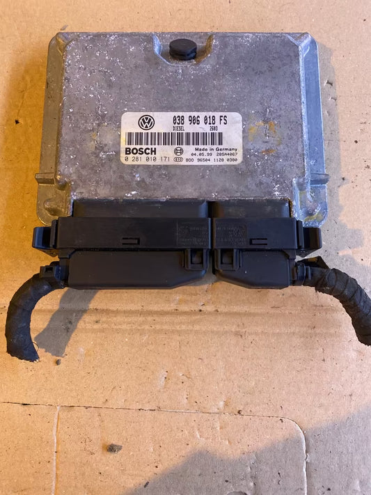 VW Passat 3B 1.9TDI Motorsteuergerät 038906018FS 0281010171