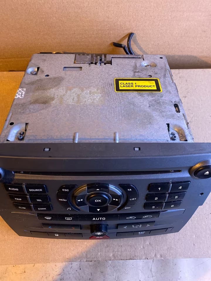 Peugeot 407 Audiosystem Klimabedienung