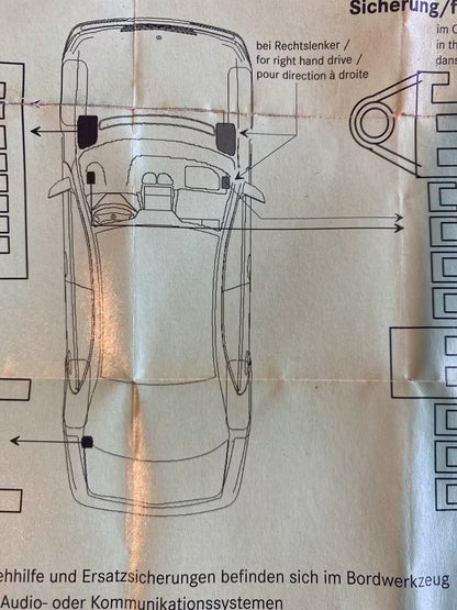 Mercedes W203 Sicherungsaufteilung A2035450000