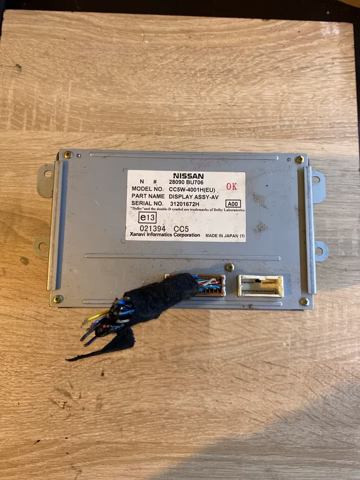Nissan Almera Tino Display 28090BU706 CC5W-4001H
