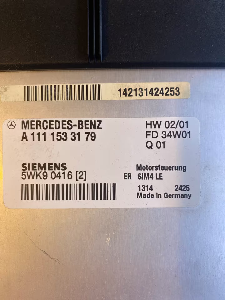 Mercedes W203 W208 Motorsteuergerät A1111533179