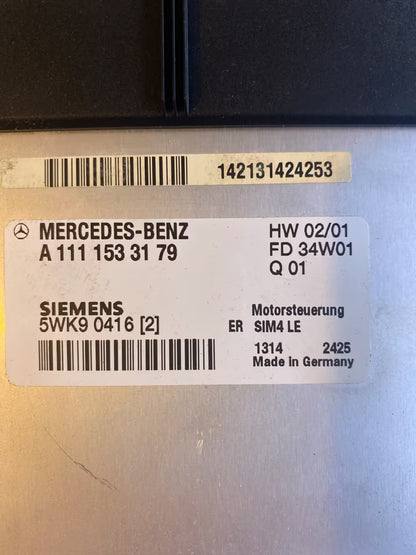 Mercedes W203 W208 Motorsteuergerät A1111533179