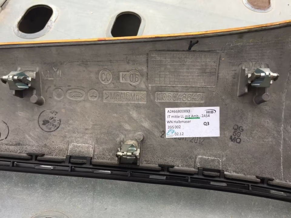 Mercedes W246-B200 Amaturen