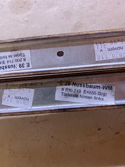 BMW E39 Türleisten hinten links und rechts 8200714 Nussbaum
