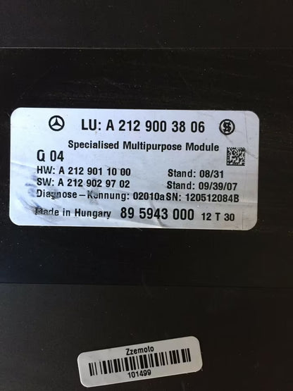 Mercedes W246 B200 Steuergerät SG Multipurpose A2129003806