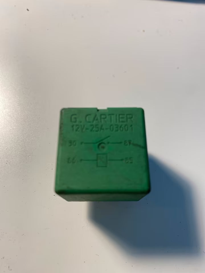 Relais G. Cartier 12V/25A, 03.601, grün